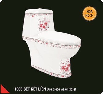Bồn Cầu 1 khối Hảo Cảnh 1003-HC24