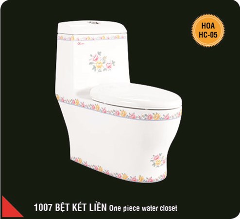 Bồn Cầu 1 khối Hảo Cảnh 1007-HC05