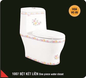 Bồn Cầu 1 khối Hảo Cảnh 1007-HC05