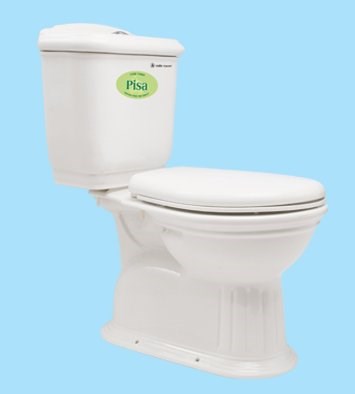 Bồn cầu 2 khối Thiên Thanh Pisa