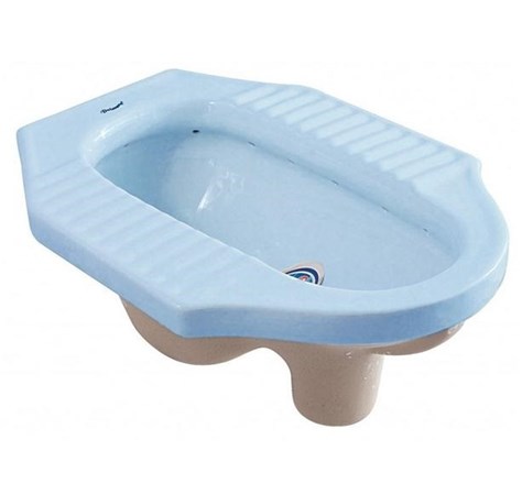 Bồn cầu xổm Dolacera (màu xanh)
