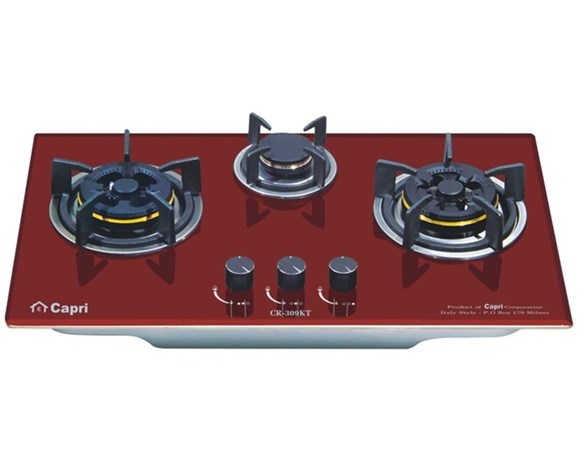 Bếp gas âm kính Capri CR-309KT ( Red)