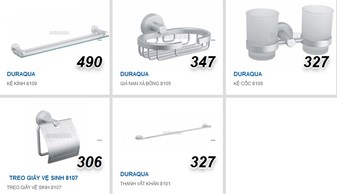 Bộ phụ kiện phòng tắm Duraqua 8100