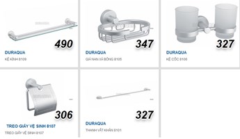 Bộ phụ kiện phòng tắm Duraqua 8100