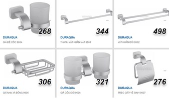Bộ phụ kiện phòng tắm Duraqua 9600