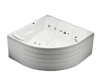 Bồn tắm đôi góc Massage chân yếm Caesar MT5165