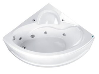 Bồn tắm góc Massage chân yếm  Caesar MT5120