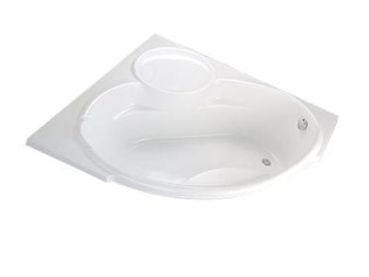 Bồn tắm góc không chân không yếm CAESAR AT-5150A