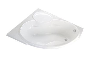 Bồn tắm góc không chân không yếm CAESAR AT-5150A