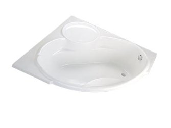 Bồn tắm góc không chân không yếm CAESAR AT-5150A