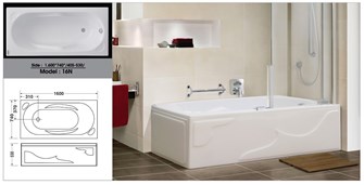 Bồn tắm nằm Việt Mỹ 16N