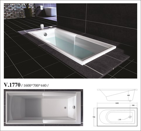 Bồn tắm xây VIỆT MỸ V-1770