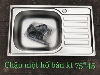 Chậu rửa chén 1 hộc cánh 7545