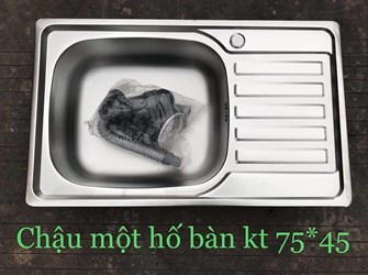 Chậu rửa chén 1 hộc cánh 7545