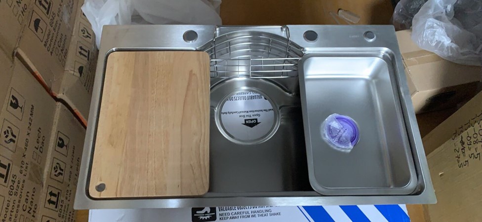 Chậu rửa chén 1 hộc inox 304 75x46cm