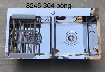 Chậu rửa chén Inox 304 bóng 8245