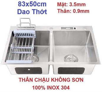 Chậu rửa chén Inox 8350K