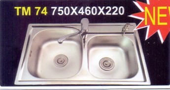 Chậu rửa chén Inox Tân Mỹ TM 74