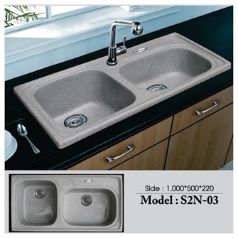 Chậu rửa chén đá Việt Mỹ S2N-03