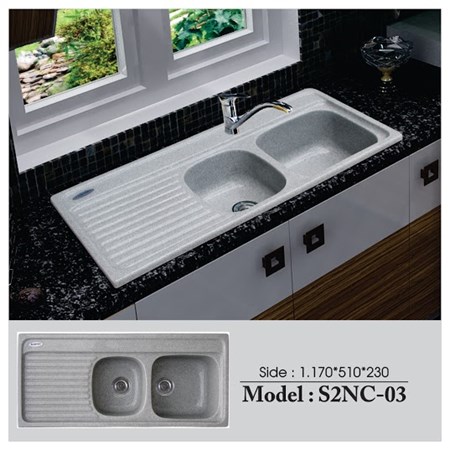 Chậu rửa chén đá Việt Mỹ S2NC-03