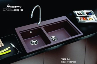 Chậu rửa chén đá Việt Mỹ V2N-04