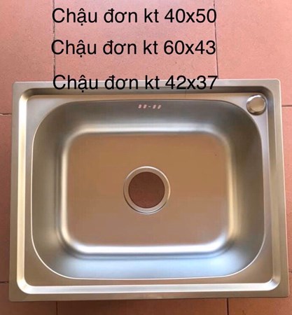 Chậu rửa chén inox 1 hộc 4237