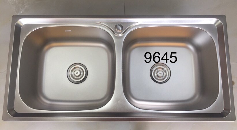 Chậu rửa chén inox 2 hộc 9645