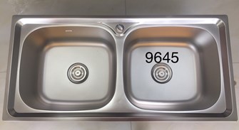 Chậu rửa chén inox 2 hộc 9645