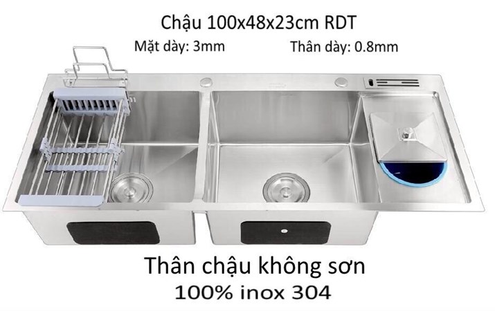 Chậu rửa chén inox 304 10048 RDT