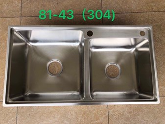 Chậu rửa chén inox 304 - 2 hộc 8143
