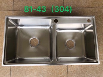 Chậu rửa chén inox 304 - 2 hộc 8143