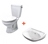 Combbo INAX bồn cầu C117VA + lavabo L284V