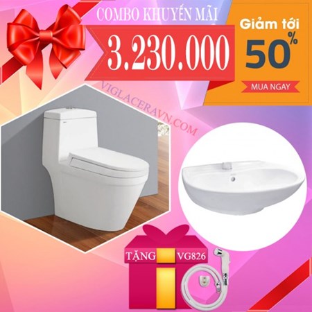 Combo Bồn cầu Viglacera V35