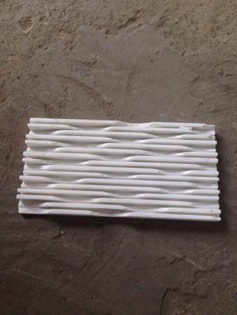 Đá răng lược trắng 10x20cm