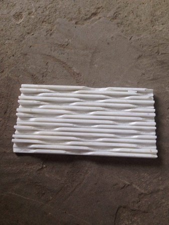 Đá răng lược trắng  10x20cm