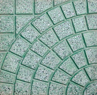 Gạch Terrazzo QP3- màu xanh