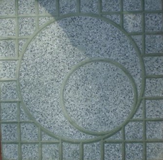 Gạch Terrazzo mặt trăng QP4-màu xanh