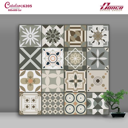 Gạch bông 60X60 cm CATALAN 6205