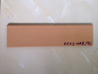 Gạch gốm thẻ màu kem 6x24cm