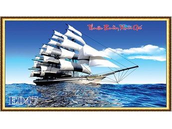 Gạch tranh Thuận buồm xuôi gió E047