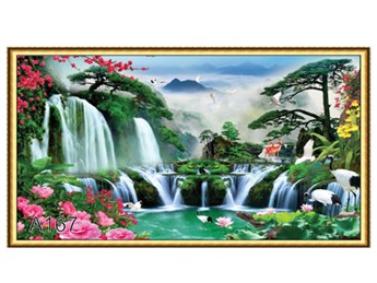 Gạch tranh phong cảnh A167