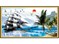 Gạch tranh thuyền và biển E046