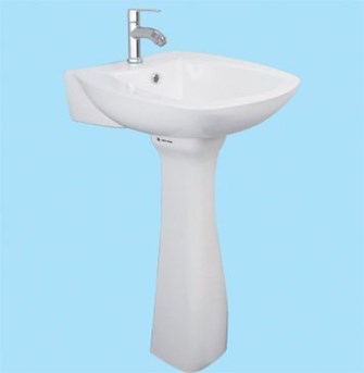 Lavabo chân đứng Thiên Thanh LT65LLT/PD0100T