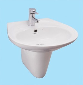 Lavabo chân treo Thiên Thanh LT04LLT/PT0400T