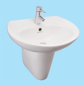 Lavabo chân treo Thiên Thanh LT35LLT/PT3500T