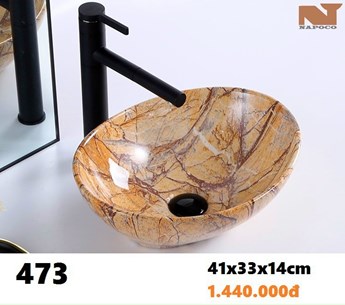 Lavabo đặt bàn Napoco 473