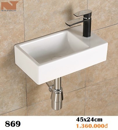 Lavabo kệ treo Napoco 869