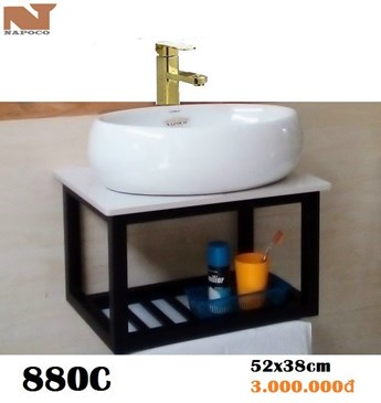 Lavabo kệ treo Napoco 880C