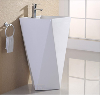 Lavabo trụ đứng kim cương