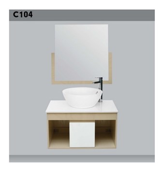 Lavabo tủ gương Hảo Cảnh C104